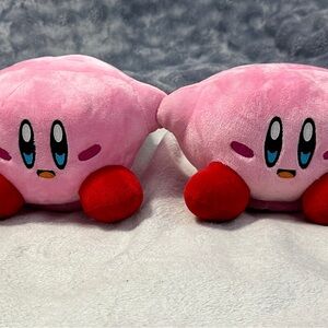 Pink Kirby Plush Slippers